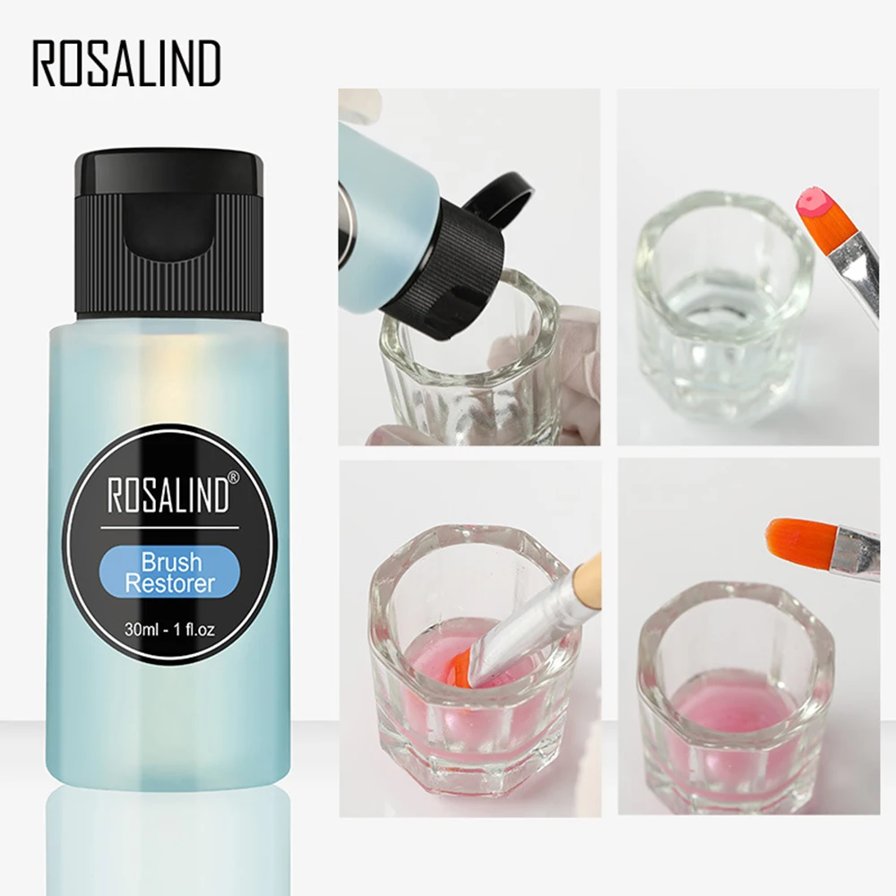 ROSALIND 30ml Nail Degreaser Removes Excess Gel Enhances Shine UV LED Polish Remover Art Brush Cleaner TSLM1 | Красота и здоровье