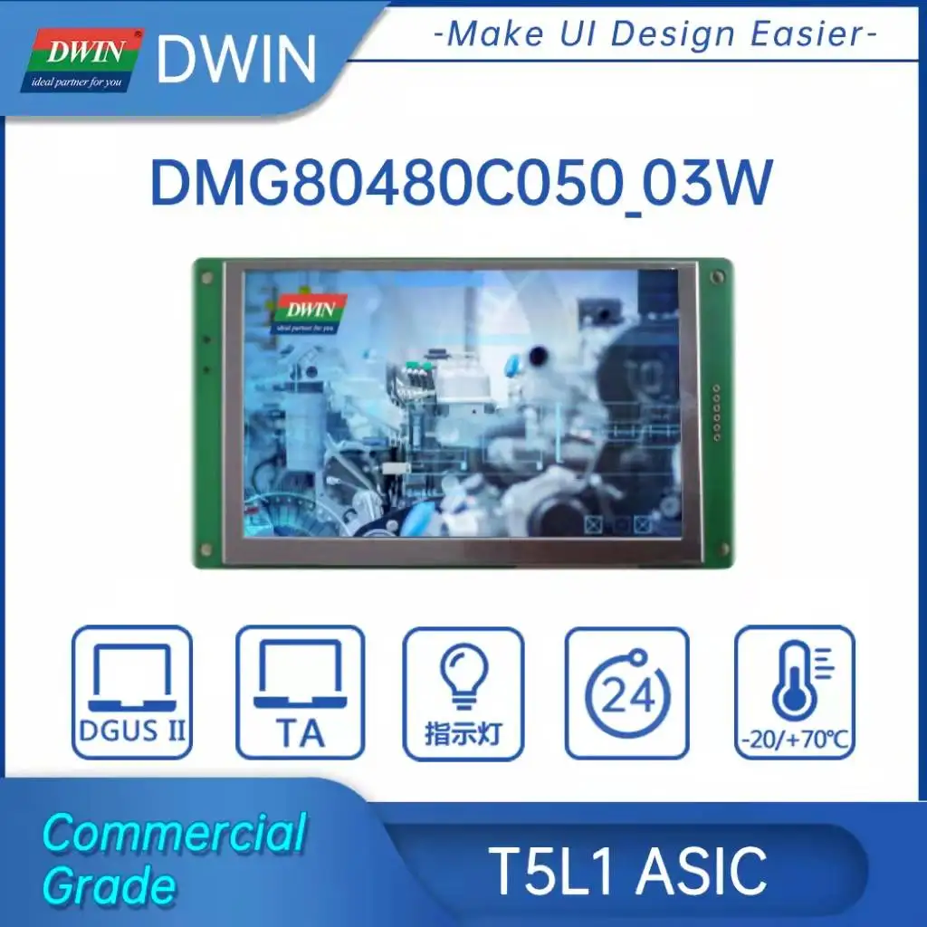 DWIN 3 5-дюймовый ЖК-модуль 5 0*800 коммерческий Arduino Сенсорная панель HMI экран Smart UART TFT