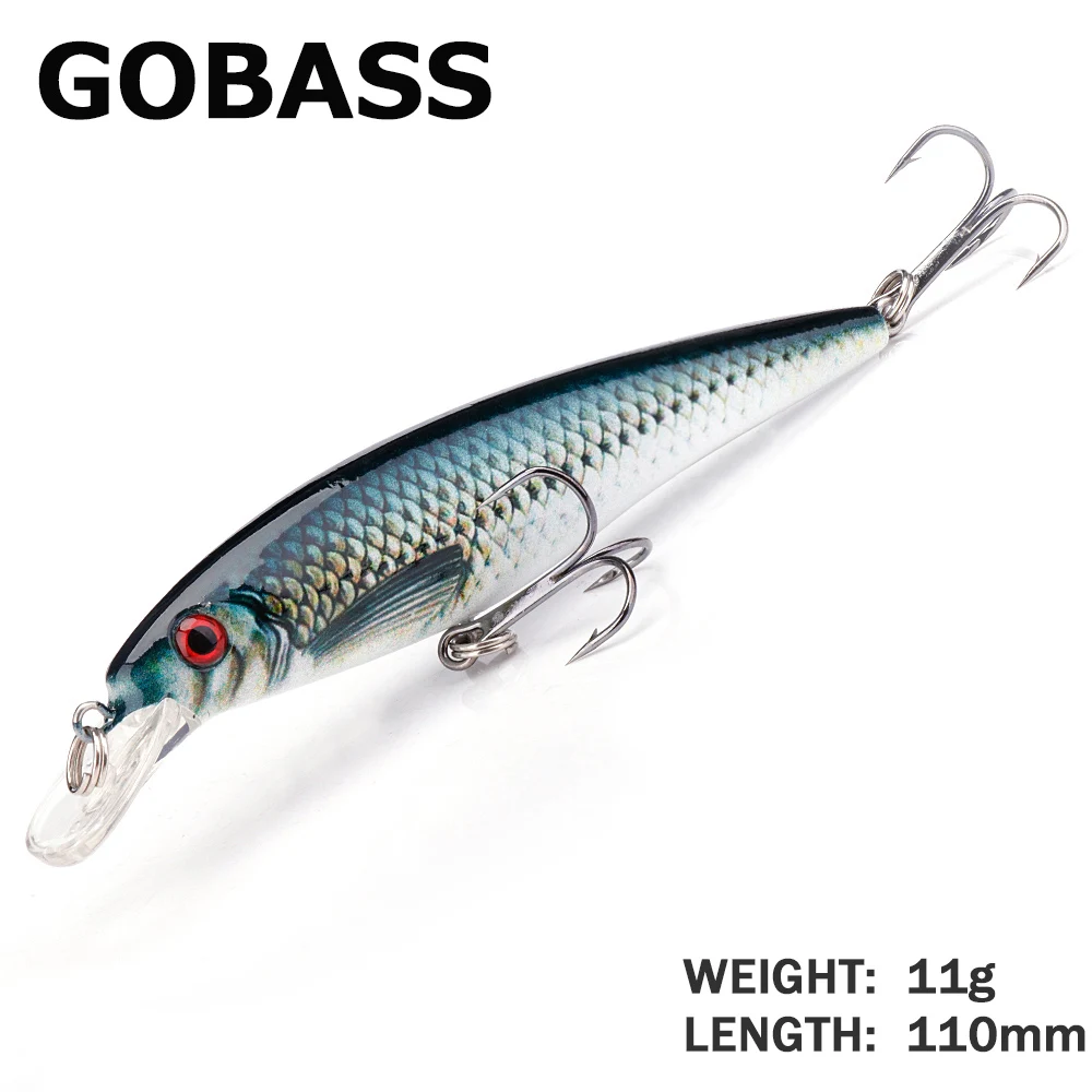 GOBASS Fishing Lure Accessories Crankbait Fishing Bait Minnow Lure Wobbler For Pike Trolling 110mm 11g Artificial Bait Jerkbait
GOBASS Fishing Lure Accessories Crankbait Fishing Bait Minnow Lure Wobbler For Pike Trolling 110mm 11g Artificial Bait Jerkbait