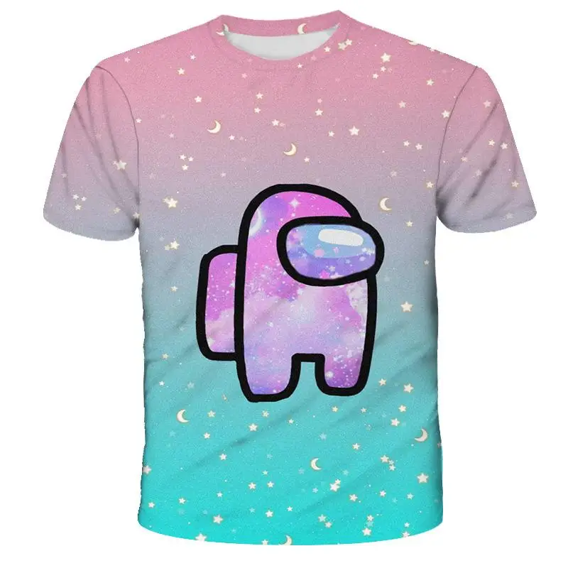 Boy in Our Game Crew T-Shirt Kids Cartoon Blue Kill T-Shirt Fun Girl Kids T-Shirt Kids Clothing Tops 4T-14T