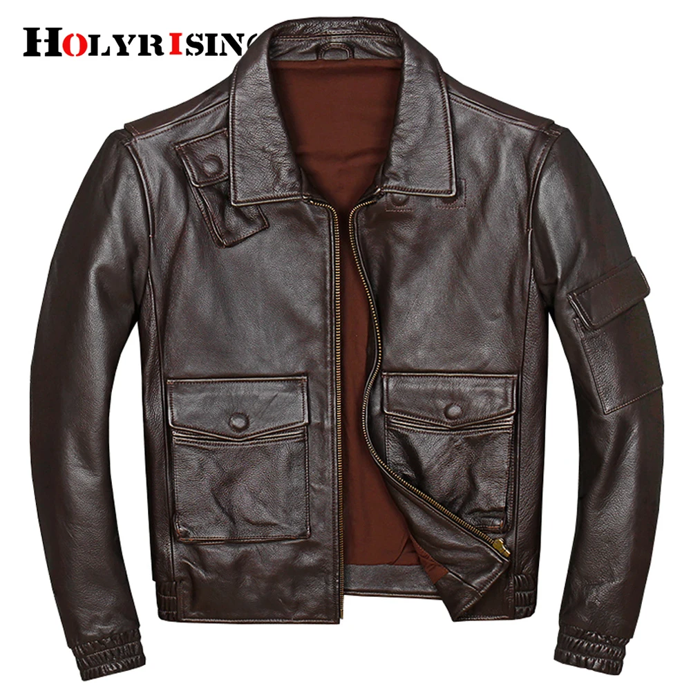 Holyrising Mens Cowhide Jackets Turn Collar Genuine Leather Loose Motorcycle Coat Cowhide Top High Quality 19108-5
Holyrising Mens Cowhide Jackets Turn Collar Genuine Leather Loose Motorcycle Coat Cowhide Top High Quality 19108-5