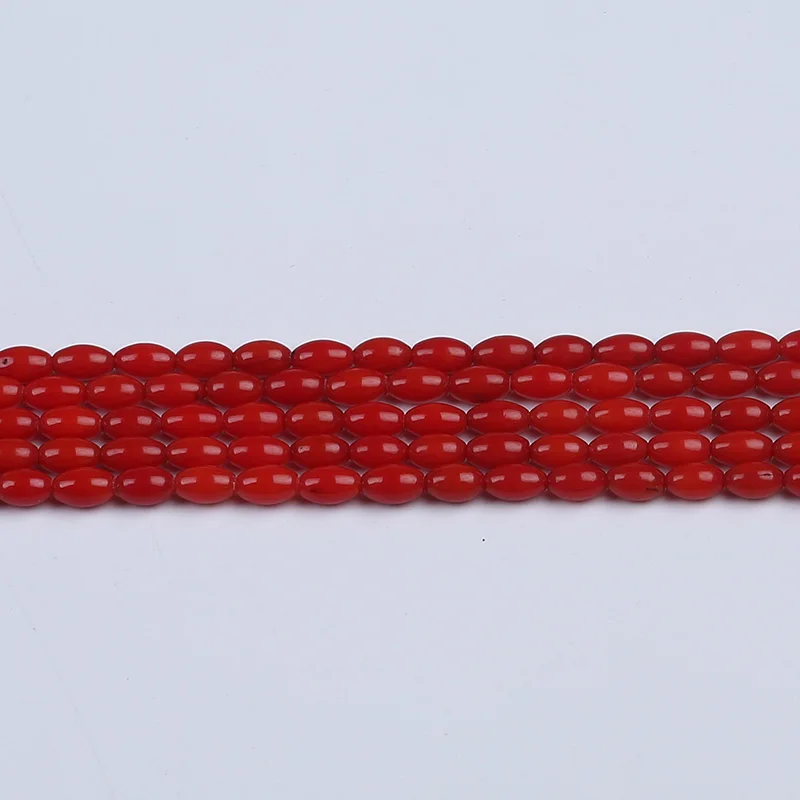 Гладкие Овальные красные коралловые бусины в форме риса, 4,5*8 мм, ювелирные изделия
Гладкие Овальные красные коралловые бусины в форме риса, 4,5*8 мм, ювелирные изделия