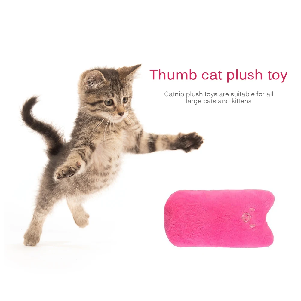 

5 цветов игрушка для домашних животных кошка игрушка Симпатичные Thumb выражение мягкий плюшевый Интерактивный щенок собака жевательные игру...