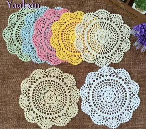 20CM Round Modern handmade cotton crochet mat pads place mat cup mug doily home tableware christmas placemats table decorations
20CM Round Modern handmade cotton crochet mat pads place mat cup mug doily home tableware christmas placemats table decorations