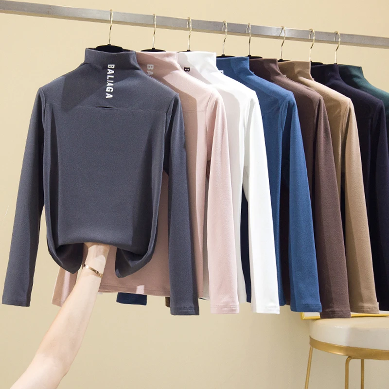 BOBOKATEER Long Sleeve Turtleneck Cotton T Shirt Women Clothes T-shirty Damskie Woman Tshirts Fashion Femme Oversized T Shirt
BOBOKATEER Long Sleeve Turtleneck Cotton T Shirt Women Clothes T-shirty Damskie Woman Tshirts Fashion Femme Oversized T Shirt