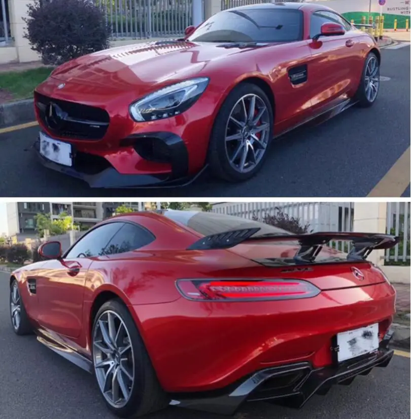 REAL CARBON FIBER Front Rear Bumper Lip Spoiler Trunk Diffuser Side Body Skirt For Mercedes Benz GT GTS GTR AMG Coupe 2015-2018
REAL CARBON FIBER Front Rear Bumper Lip Spoiler Trunk Diffuser Side Body Skirt For Mercedes Benz GT GTS GTR AMG Coupe 2015-2018