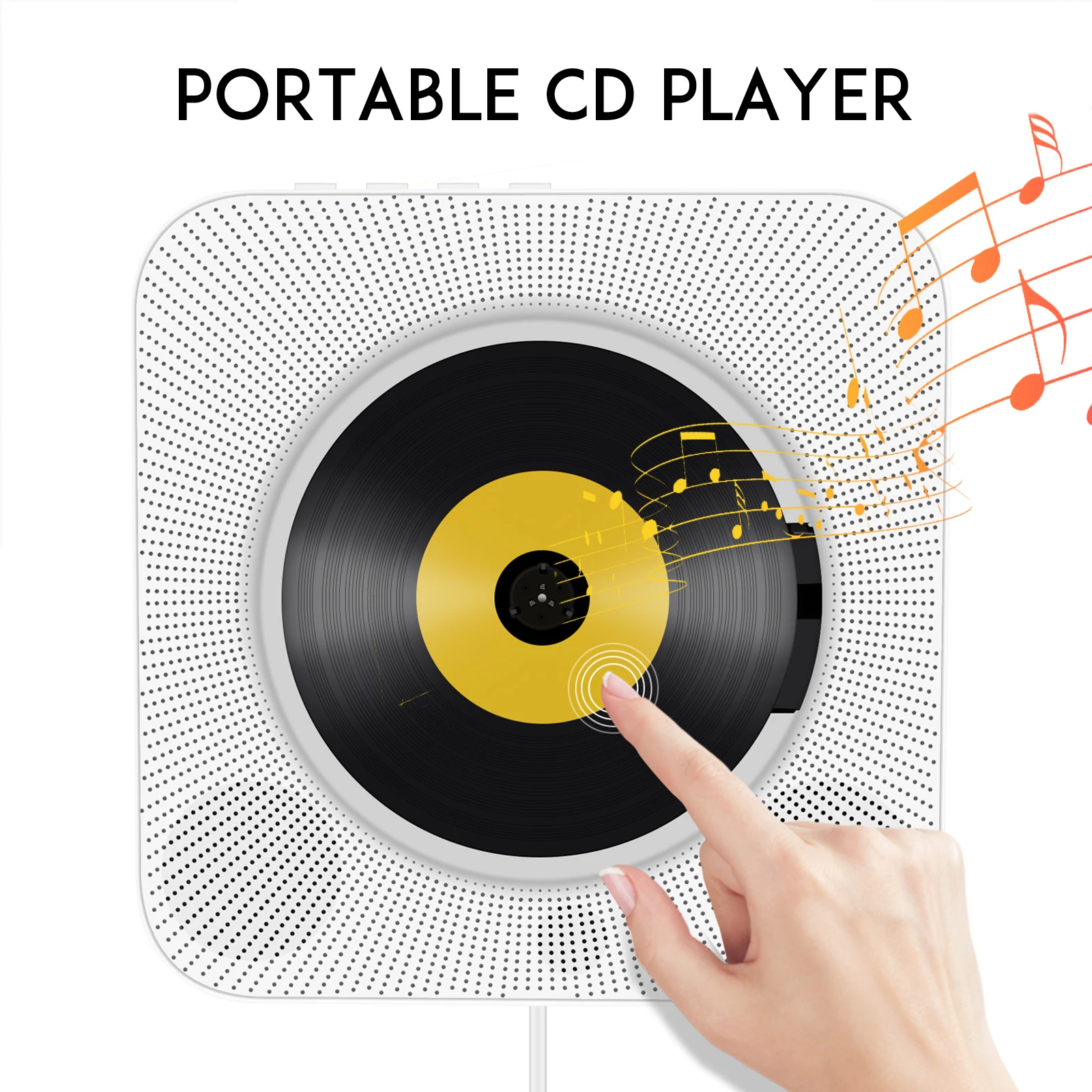 Portable CD Player Wall Mounted Built-in HiFi Speaker FM Radio Home Audio USB MP3 Player 3.5mm Headphone Jack AUX Input
Portable CD Player Wall Mounted Built-in HiFi Speaker FM Radio Home Audio USB MP3 Player 3.5mm Headphone Jack AUX Input