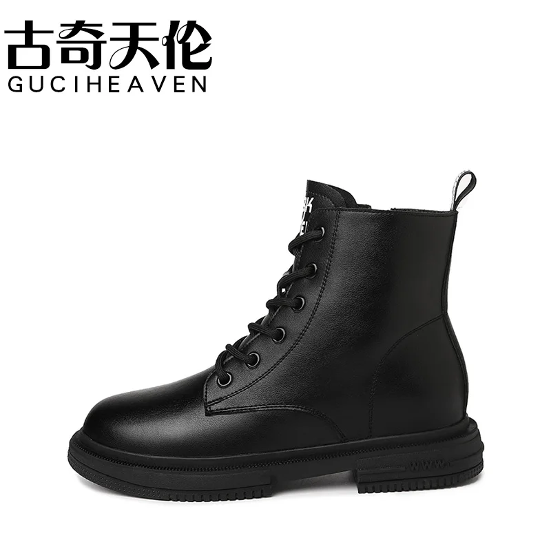 Round toe thick-soled Martin boots Autumn side zipper solid color casual women's boots
Round toe thick-soled Martin boots Autumn side zipper solid color casual women's boots