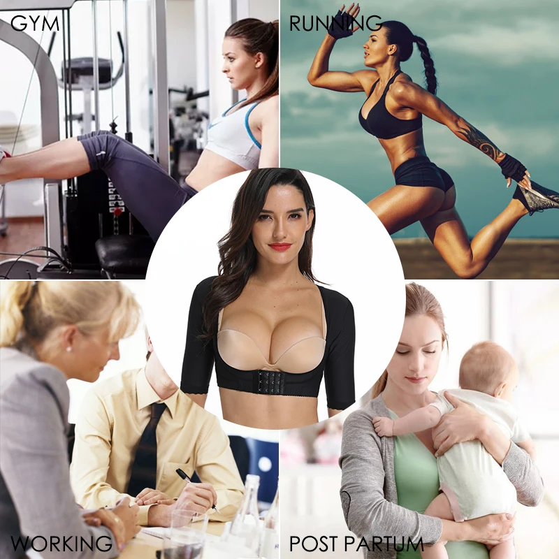 Arm Compression Sleeve Women Weight Loss Upper Arm Slimming Shaper Posture Corrector Top Shapewear Post Surgical Trimmer Slimmer
Arm Compression Sleeve Women Weight Loss Upper Arm Slimming Shaper Posture Corrector Top Shapewear Post Surgical Trimmer Slimmer
