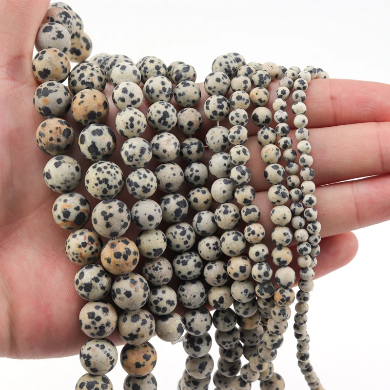 90pcs/lot Frosted Speckled Stone Beads 4/6/8/10mm Natural Stone Beads For Jewelry Needlework Necklace Bracelet DIY
90pcs/lot Frosted Speckled Stone Beads 4/6/8/10mm Natural Stone Beads For Jewelry Needlework Necklace Bracelet DIY