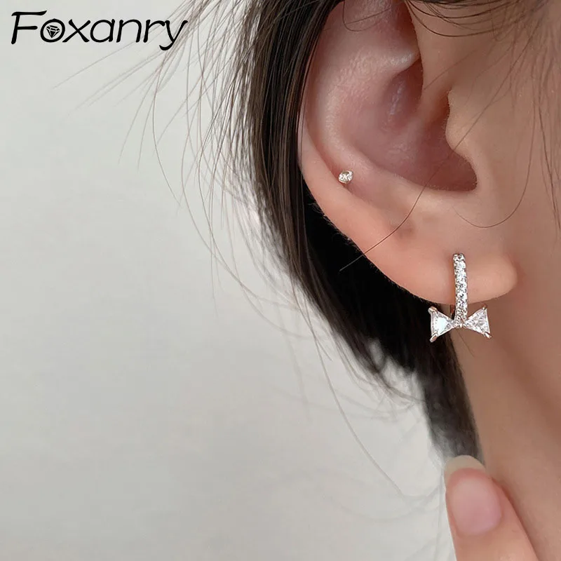 Evimi Prevent Allergy 925 Sterling Silver Earrings For Women Trendy Elegant Sweet Sparkling Bow Knot Zircon Bride Jewelry Gift
Evimi Prevent Allergy 925 Sterling Silver Earrings For Women Trendy Elegant Sweet Sparkling Bow Knot Zircon Bride Jewelry Gift