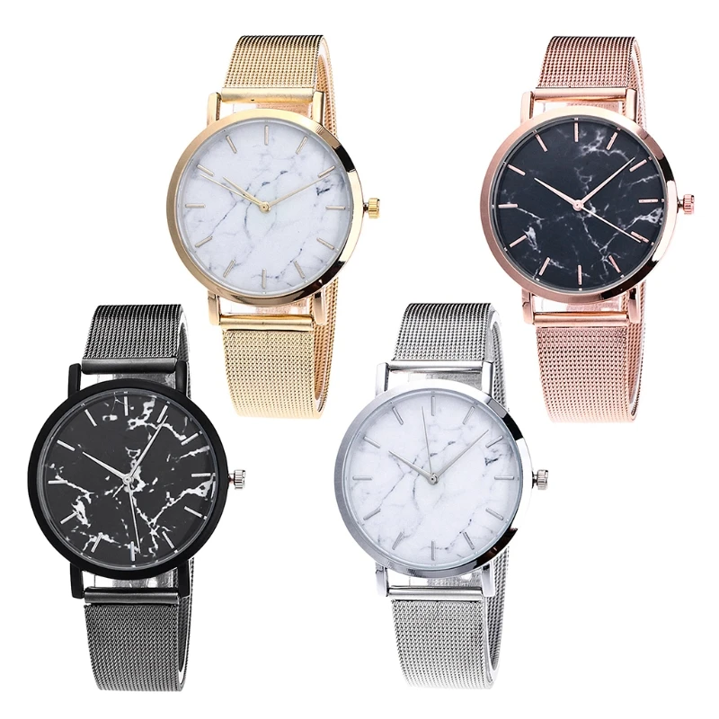 Creative Marble Womens Causal Alloy Mesh Band Wrist Quartz Watches Vintage Gifts 19QC
Creative Marble Womens Causal Alloy Mesh Band Wrist Quartz Watches Vintage Gifts 19QC