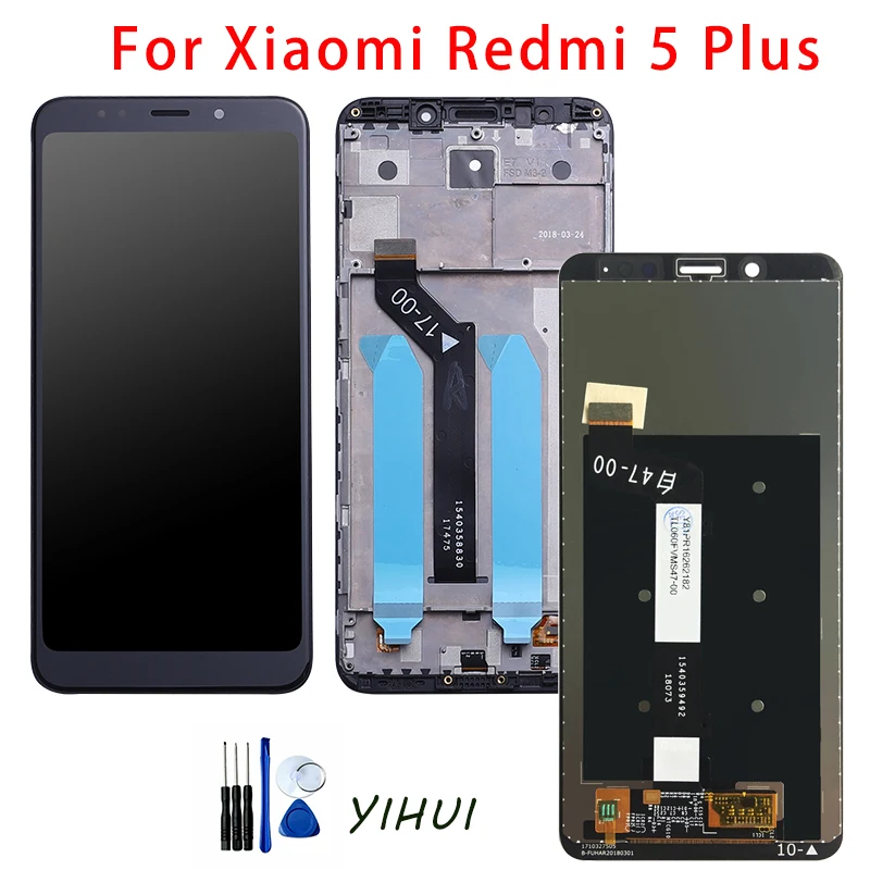 ЖК-дисплей 5,9 дюйма для Xiaomi Redmi 5 Plus, ЖК-дисплей + рамка для экрана Redmi 5 Plus, ЖК-дисплей в сборе, замена, дигитайзер, ремонт, запасные части
ЖК-дисплей 5,9 дюйма для Xiaomi Redmi 5 Plus, ЖК-дисплей + рамка для экрана Redmi 5 Plus, ЖК-дисплей в сборе, замена, дигитайзер, ремонт, запасные части