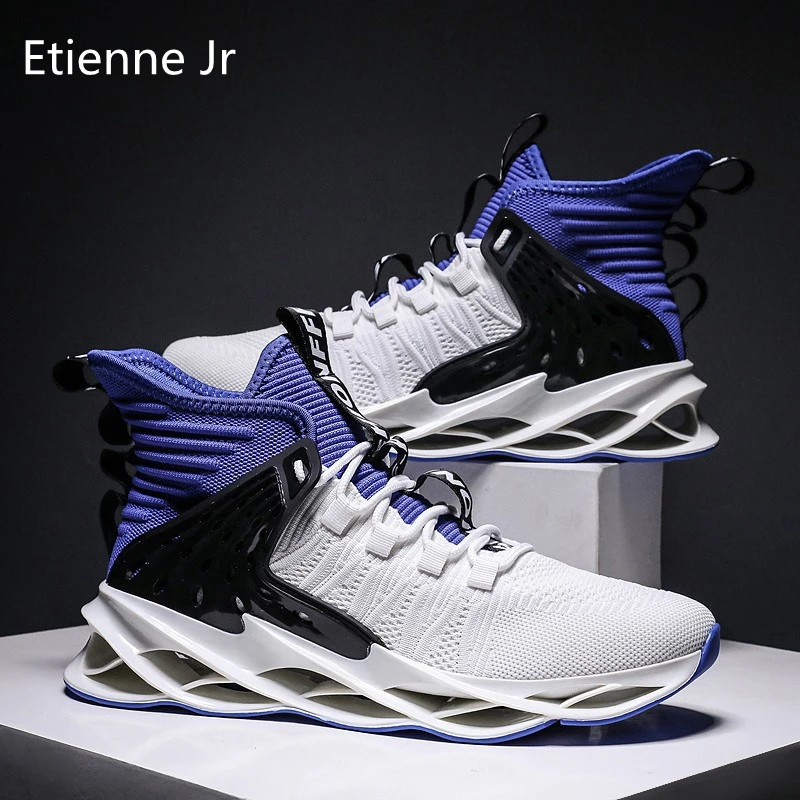 Etienne Jr Men Spring Blade Sneakers Large Size High-Top Gym Shoes Trendy Breathable Running Shoes Hard-Wearing Sports Shoes
Etienne Jr Men Spring Blade Sneakers Large Size High-Top Gym Shoes Trendy Breathable Running Shoes Hard-Wearing Sports Shoes