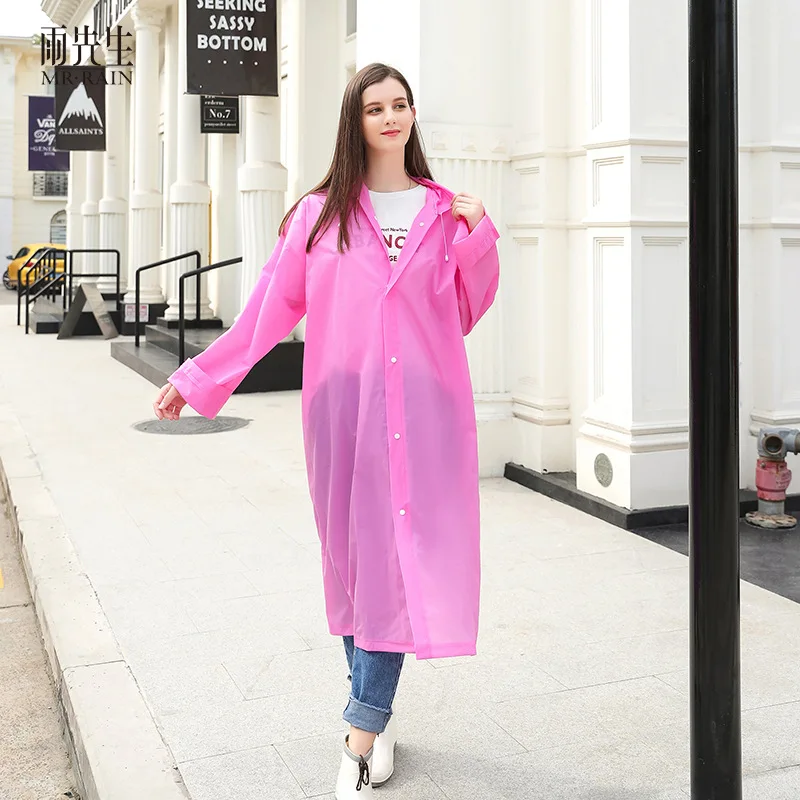 Fashion Non Disposable Rain Gear Tourism EVA Environmental Protection raincoat One-piece Translucent Outdoor Adult Raincoat Walk
Fashion Non Disposable Rain Gear Tourism EVA Environmental Protection raincoat One-piece Translucent Outdoor Adult Raincoat Walk
