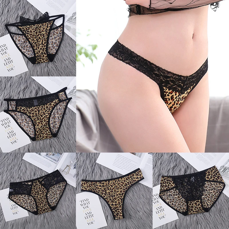 Leopard Panties For Ladies Print Sexy Lace Women's Underwear Underpants Middle Low Waist One Piece Women's Sexy Lingerie Briefs
Leopard Panties For Ladies Print Sexy Lace Women's Underwear Underpants Middle Low Waist One Piece Women's Sexy Lingerie Briefs