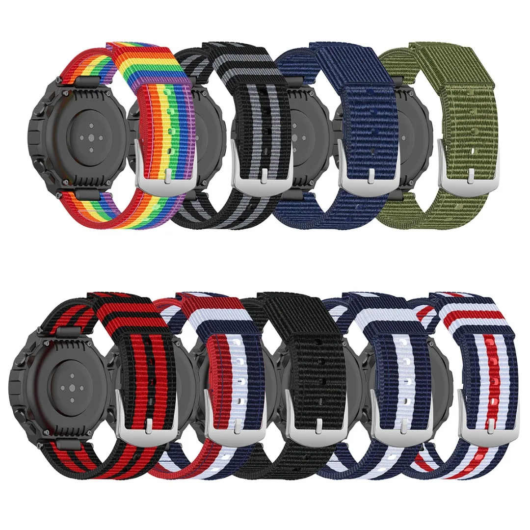 Colors Canvas Watch Strap For Huami Amazfit T-Rex Watchbands Fashion Canvas Adjustable Sport Wrist Band With Screwdrivers Tools
Colors Canvas Watch Strap For Huami Amazfit T-Rex Watchbands Fashion Canvas Adjustable Sport Wrist Band With Screwdrivers Tools