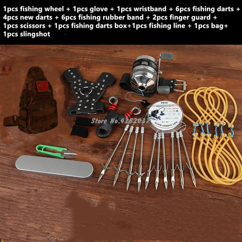 Powerful Hunting Fishing Slingshot Shooting Catapult Bow Arrow Rest Bow Sling Shot Catapult Crossbow Bolt Shooting Fish
Powerful Hunting Fishing Slingshot Shooting Catapult Bow Arrow Rest Bow Sling Shot Catapult Crossbow Bolt Shooting Fish