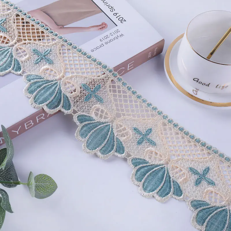 Handmade DIY Clothing Accessories Floral Embroidery Lace Fabric Width 10cm Curtains Sofa Lace Trim Home Decoration
Handmade DIY Clothing Accessories Floral Embroidery Lace Fabric Width 10cm Curtains Sofa Lace Trim Home Decoration