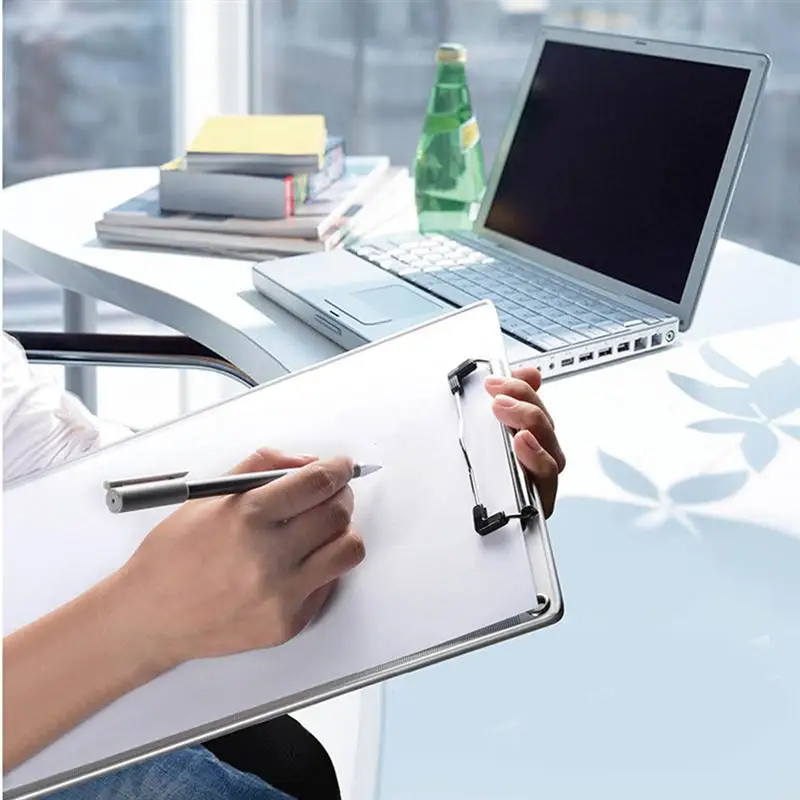 Aluminum Alloy A4 Clipboards Portable Clip Board With Centimeter Scales For Memo Paper Files Document Folder Board
Aluminum Alloy A4 Clipboards Portable Clip Board With Centimeter Scales For Memo Paper Files Document Folder Board