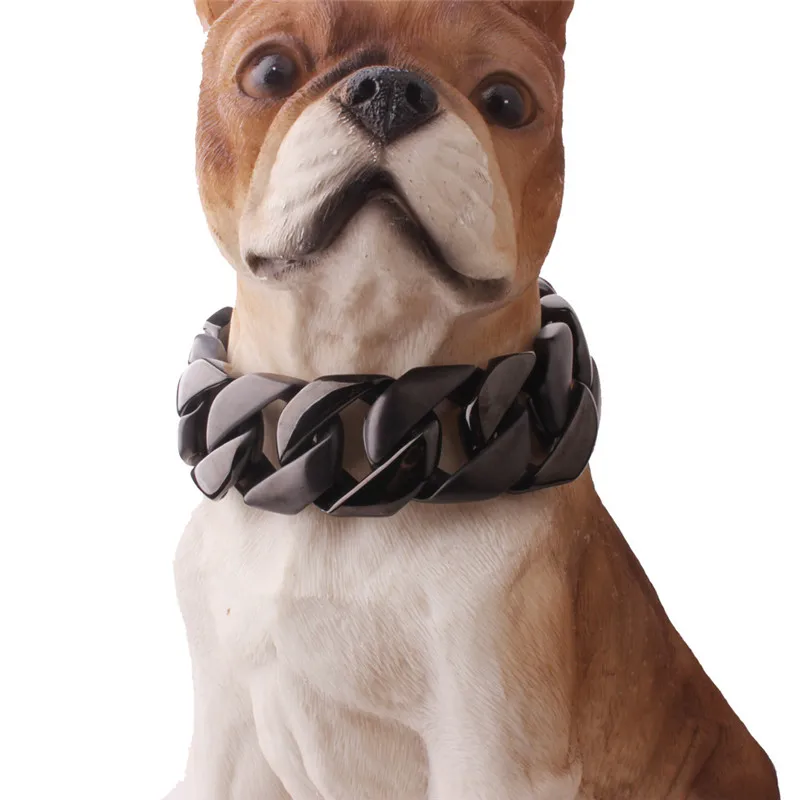 New Cuban Chain Pet Collar Bully Large Dog Collar Leash Customized Stainless Steel 32mm Pitbull Bulldog Strong Metal Collar
New Cuban Chain Pet Collar Bully Large Dog Collar Leash Customized Stainless Steel 32mm Pitbull Bulldog Strong Metal Collar