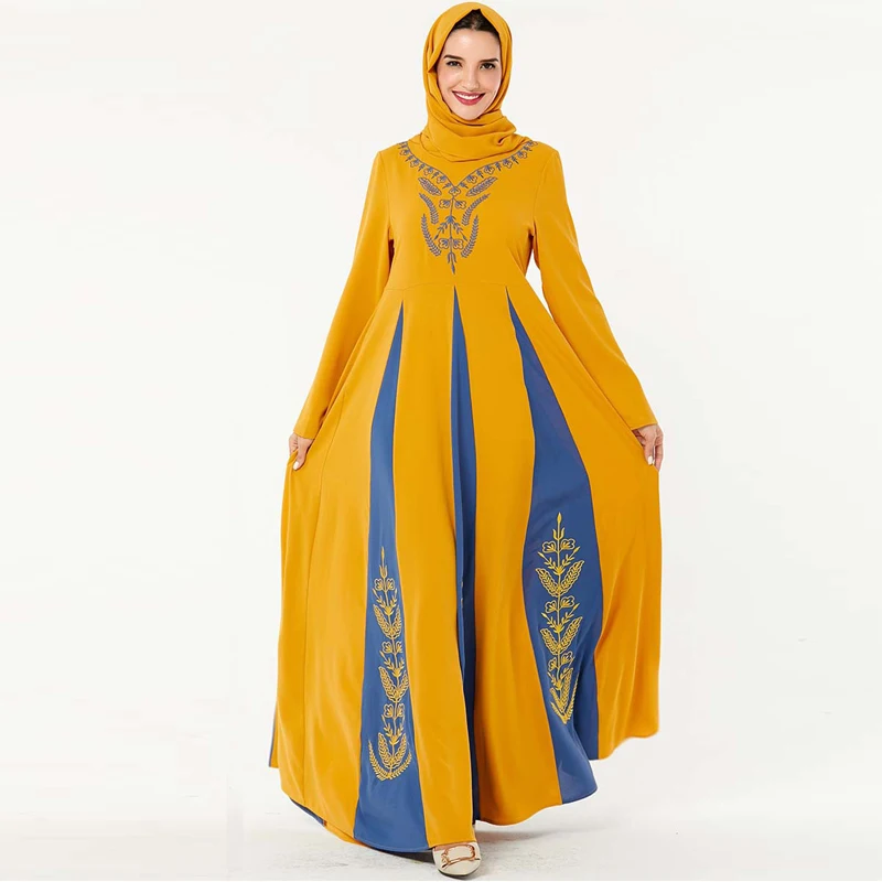 

Eid Mubarak Abaya Дубай, Турция Hijab мусульманское платье мусульманская одежда Abayas Макси африканские платья для женщин Caftan Kaftan Robe Femme