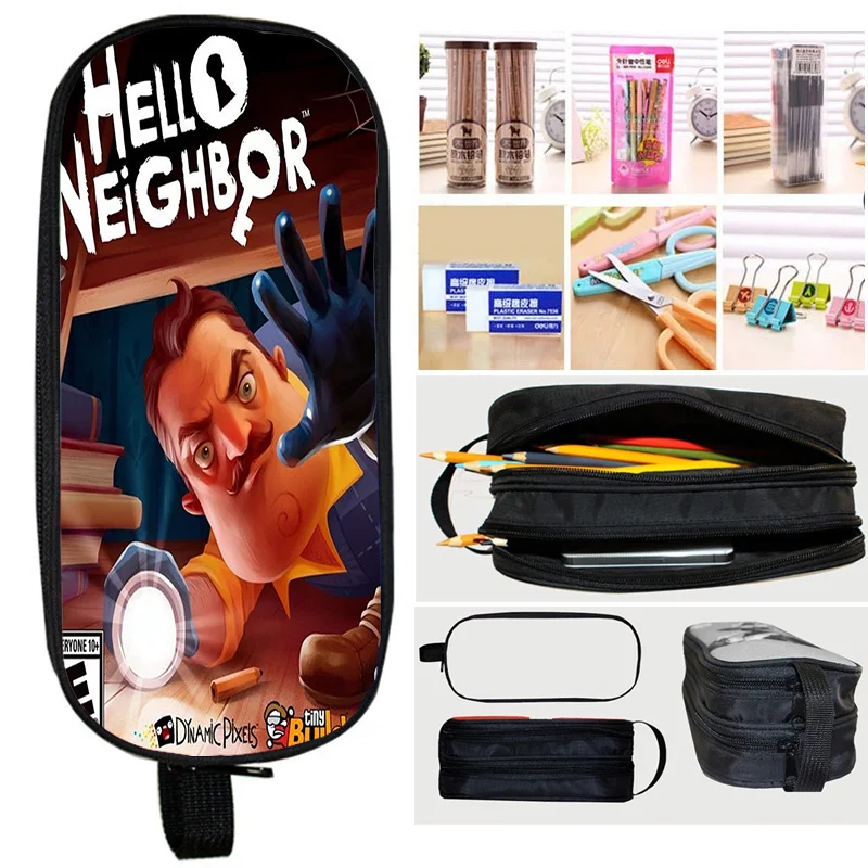 Anime Hello Neighbor Pencil Case Boys Girls Students School Case Stationery Bag Children Cartoon Pencil Bag School Supplies
Anime Hello Neighbor Pencil Case Boys Girls Students School Case Stationery Bag Children Cartoon Pencil Bag School Supplies