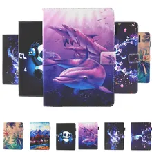 Модный чехол подставка с изображением дельфина для Apple iPad Air 1 2 5 6