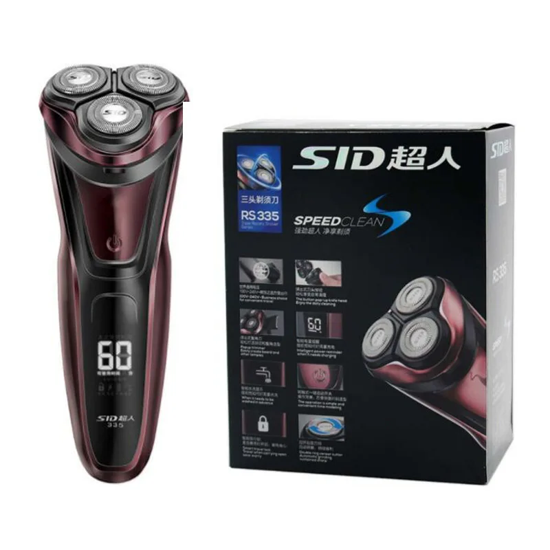 SID RS335 3D Float 3 Head Waterproof Fast Charge Smart LCD Display Electric Shaver Men Beard Trimmer Razor with Intelligent Lock
SID RS335 3D Float 3 Head Waterproof Fast Charge Smart LCD Display Electric Shaver Men Beard Trimmer Razor with Intelligent Lock