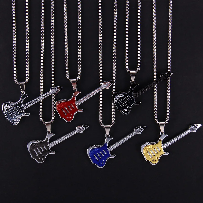 New Trend Rock Band Guitar Pendant Fashion Personality Couple Accessories Necklace Color Music Instrument Pendant
New Trend Rock Band Guitar Pendant Fashion Personality Couple Accessories Necklace Color Music Instrument Pendant