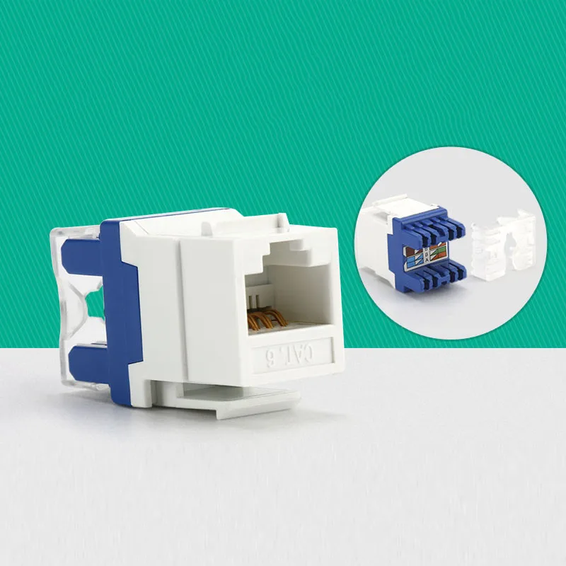 5/10pcsTool-free CAT5E CAT6 UTP network module RJ45 connector Information socket Computer Outlet cable adapter Keystone
5/10pcsTool-free CAT5E CAT6 UTP network module RJ45 connector Information socket Computer Outlet cable adapter Keystone