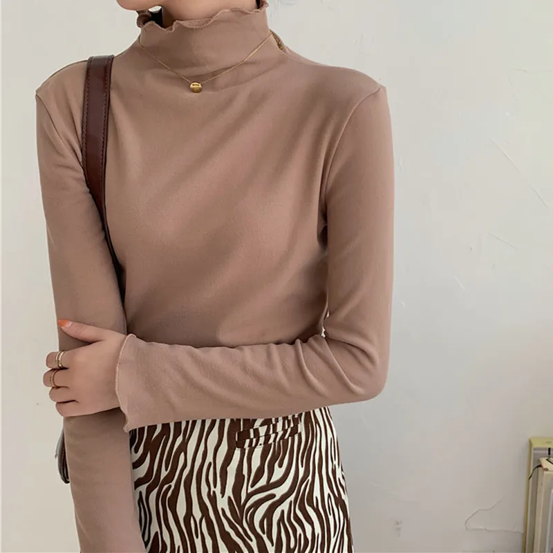 Women Mock Neck Sweater Ladies Solid Sweet Sueter Famale Straight Winter Korean Office Lady Casual Streetwear Pullovers Tops
Women Mock Neck Sweater Ladies Solid Sweet Sueter Famale Straight Winter Korean Office Lady Casual Streetwear Pullovers Tops