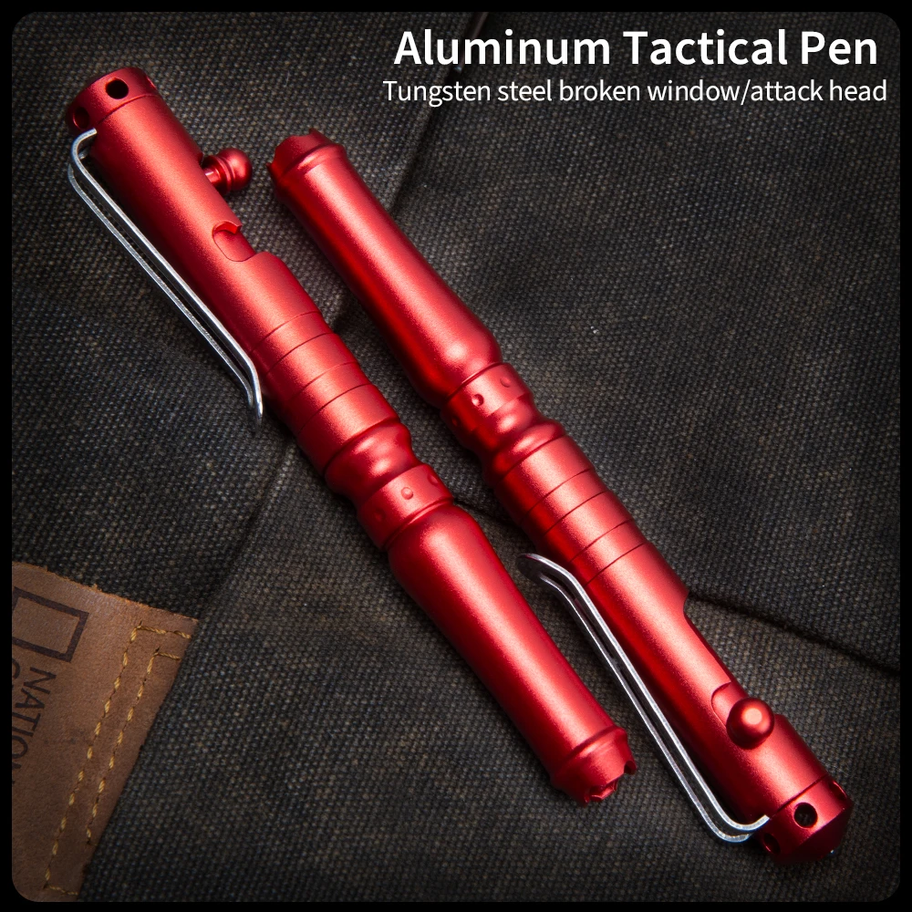 Aluminum alloy tactical pen emergency broken window escape outdoor camping body protection tool pen
Aluminum alloy tactical pen emergency broken window escape outdoor camping body protection tool pen