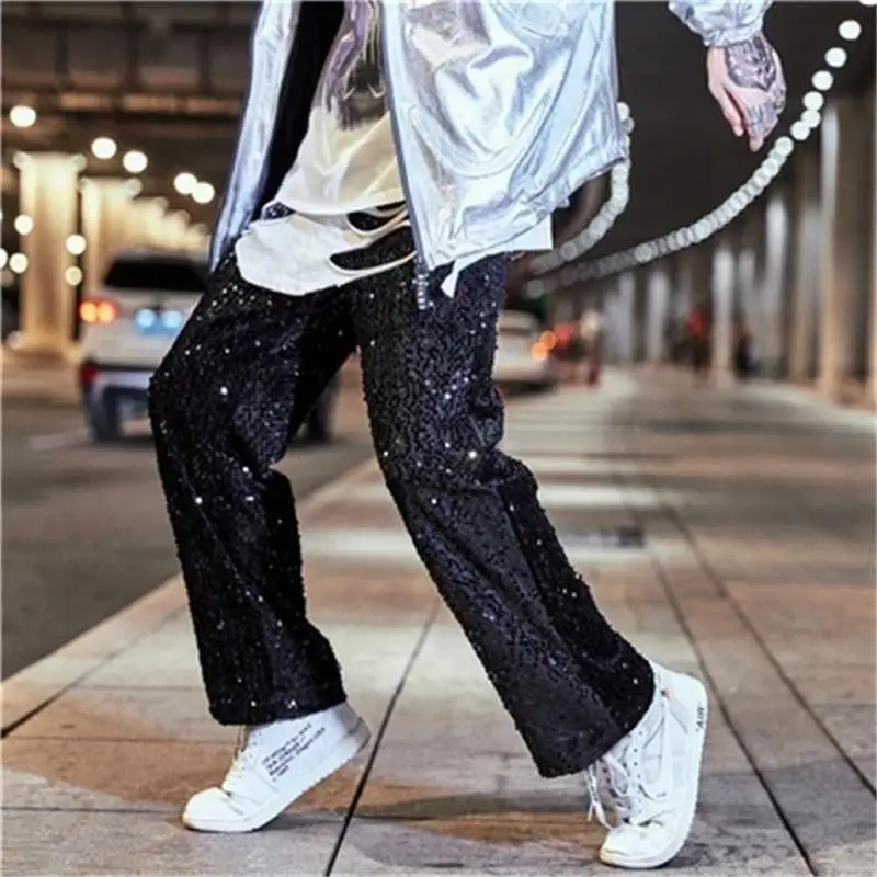 Men Straight Pants Spring And Autumn New Personality Sequins Hip Hop Rock Clothing Casual Loose Pants
Men Straight Pants Spring And Autumn New Personality Sequins Hip Hop Rock Clothing Casual Loose Pants