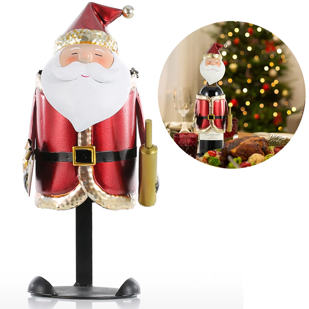 Santa Claus Wine Bottle Holders Christmas Iron Festival Decorations Statues For Home Dining Table Craft Ornaments Wine Rack
Santa Claus Wine Bottle Holders Christmas Iron Festival Decorations Statues For Home Dining Table Craft Ornaments Wine Rack