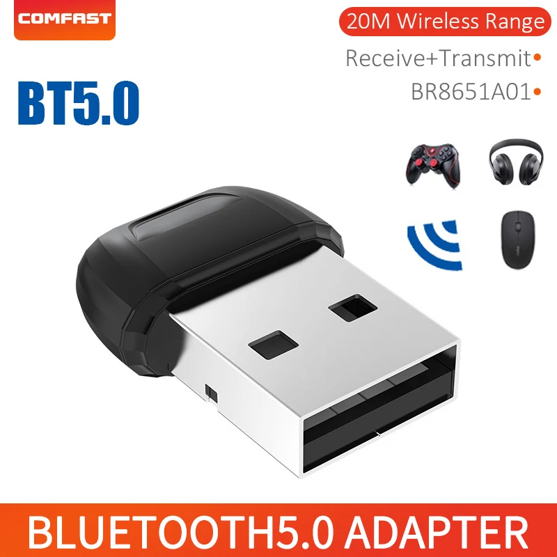 Mini USB Wireless Adapter Bluetooth-compatible Dongle 2.4GHz Audio Transmitter Receiver BT5.0 for PC Laptop Speaker Mouse
Mini USB Wireless Adapter Bluetooth-compatible Dongle 2.4GHz Audio Transmitter Receiver BT5.0 for PC Laptop Speaker Mouse