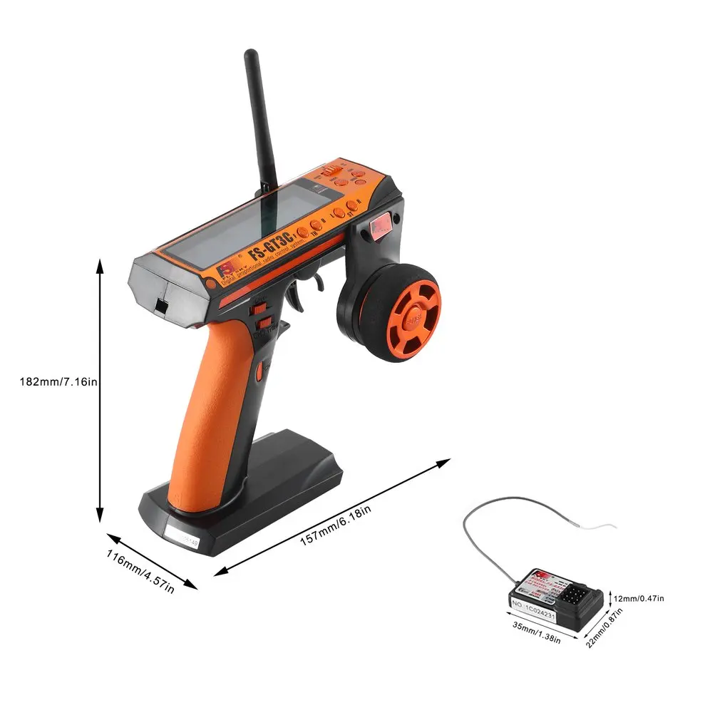 Flysky FS-GT3C FS GT3C 2.4G 3CH RC CAR System /w Battery GR3E Receiver Radio Controller With Backlit LCD Display
Flysky FS-GT3C FS GT3C 2.4G 3CH RC CAR System /w Battery GR3E Receiver Radio Controller With Backlit LCD Display