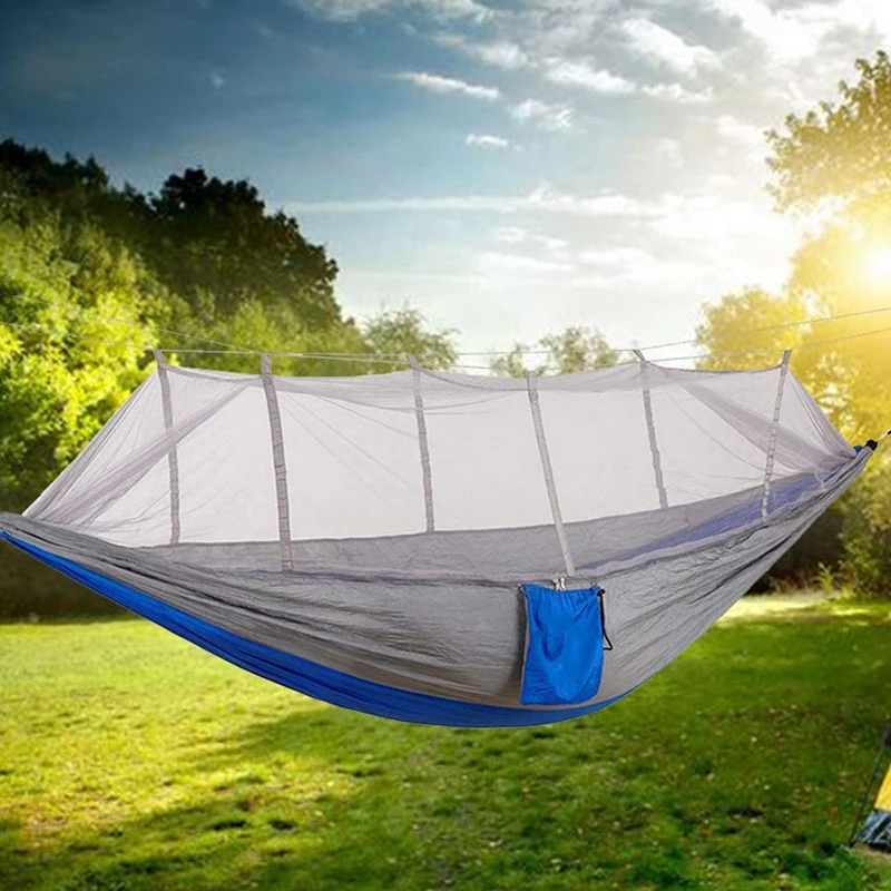 Camping Hammock with Mosquito Net Double Hammock Insect Net Portable Hammock for Backpack Camping Travel Courtyard
Camping Hammock with Mosquito Net Double Hammock Insect Net Portable Hammock for Backpack Camping Travel Courtyard