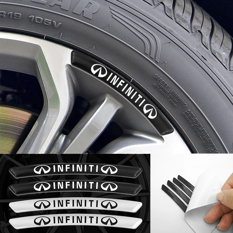Наклейки на колесные диски для Infiniti FX35, Q50, Q30, ESQ, QX50, QX60, QX70 EX, JX35, G35, G37, EX3, 4 шт.
Наклейки на колесные диски для Infiniti FX35, Q50, Q30, ESQ, QX50, QX60, QX70 EX, JX35, G35, G37, EX3, 4 шт.