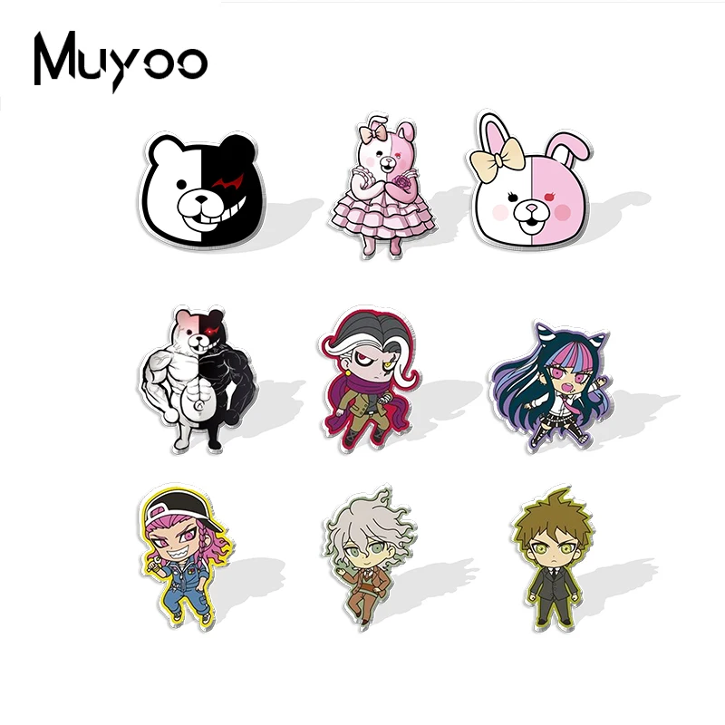 2021 New Danganronpa Anime Bear Rabbit Characters Handmade Epoxy Acrylic Lapel Pins Clothing Pins
2021 New Danganronpa Anime Bear Rabbit Characters Handmade Epoxy Acrylic Lapel Pins Clothing Pins