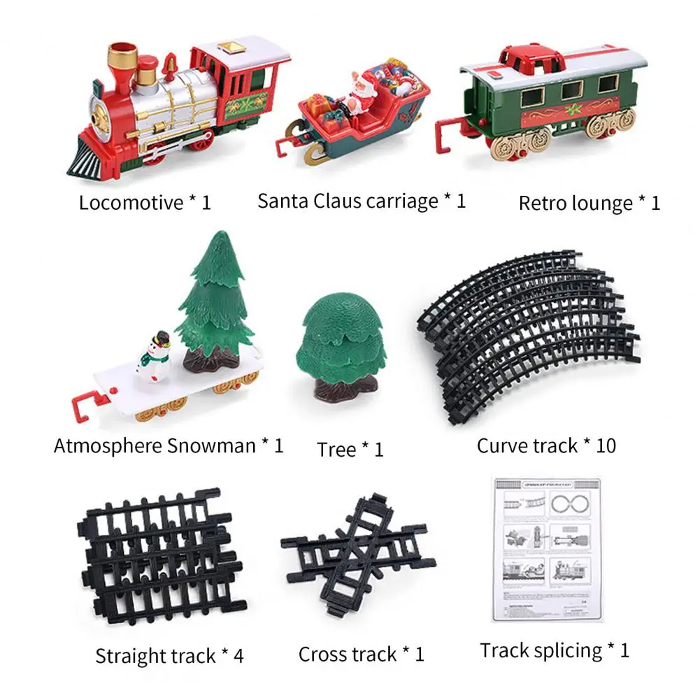 Classic Christmas Electric Rail Car Train Set with Music Light Kids Toy Gift Diecasts Toy Vehicles
Classic Christmas Electric Rail Car Train Set with Music Light Kids Toy Gift Diecasts Toy Vehicles