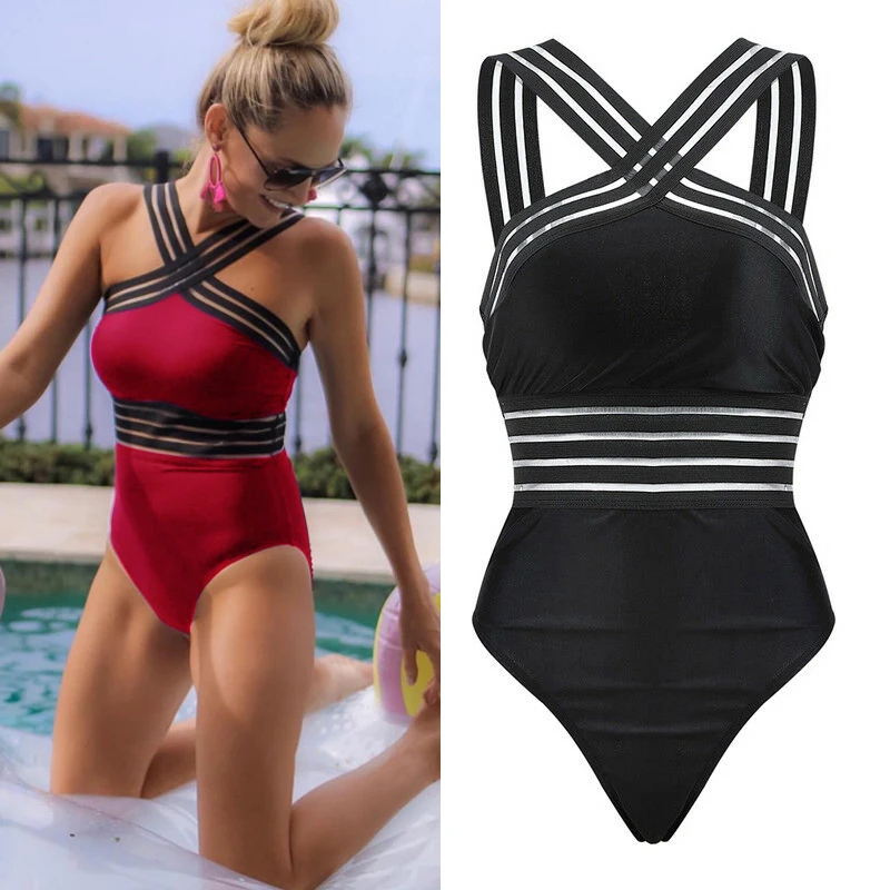 2021 Newest Women Swimsuits Sexy Swimwear For Lady High Neck Bandage Cross Back Swimming Suit Female Holiday Beachwear
2021 Newest Women Swimsuits Sexy Swimwear For Lady High Neck Bandage Cross Back Swimming Suit Female Holiday Beachwear