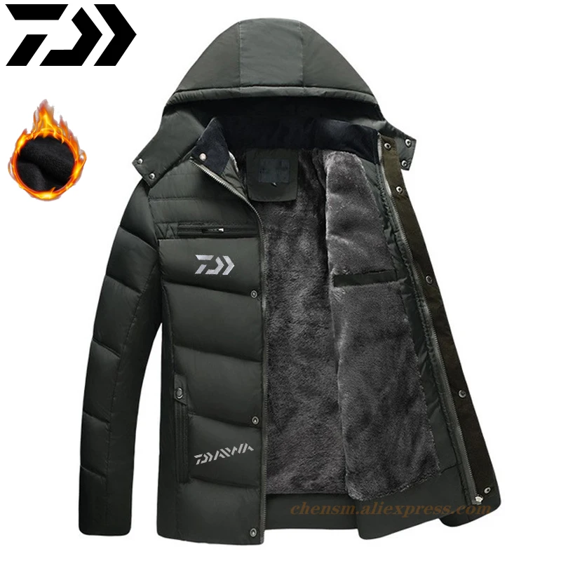 DAIWA 2020 Fur Hooded Men Winter Fishing Jacket Men Coat Snow Parka Down Jacket Outerwear Thick Thermal Men Warm Coat XL-4XL
DAIWA 2020 Fur Hooded Men Winter Fishing Jacket Men Coat Snow Parka Down Jacket Outerwear Thick Thermal Men Warm Coat XL-4XL