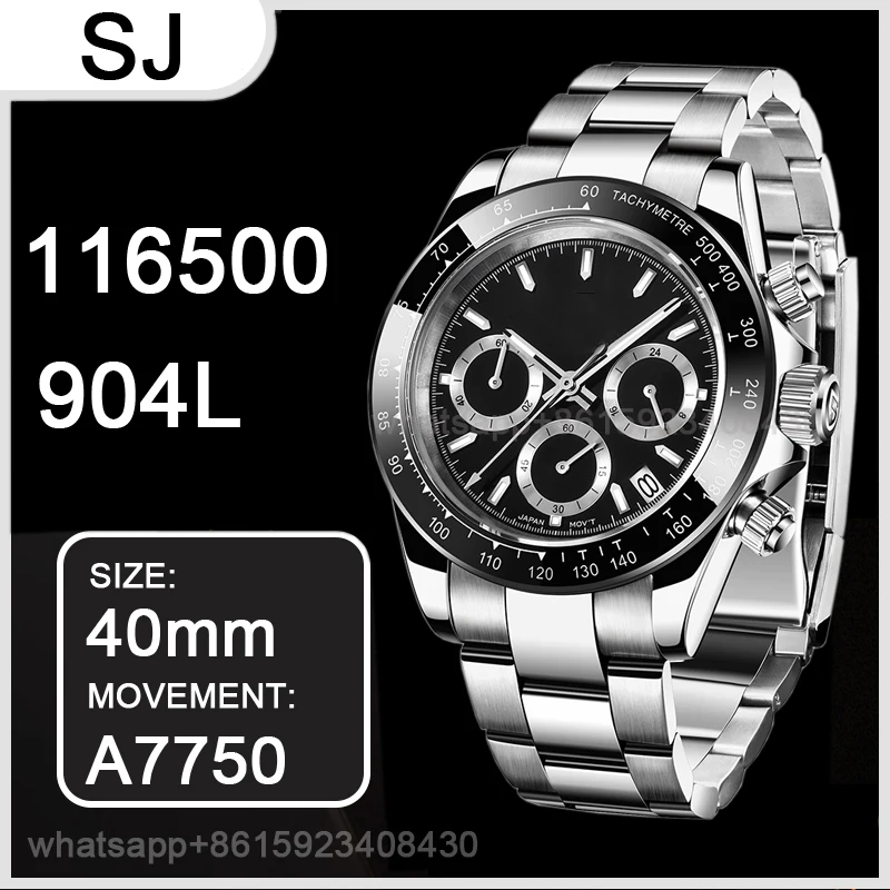 Men's Automatic Mechanical Watch Luxury Brand Watch 40MM NOOB SA7750 904L SS Bracelet AAA Replica White Super Sport
Men's Automatic Mechanical Watch Luxury Brand Watch 40MM NOOB SA7750 904L SS Bracelet AAA Replica White Super Sport