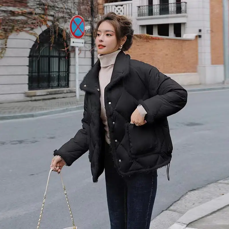 Winter Korean style stand-up collar thick white duck down wenmen cold temperament single-breasted thick mink fur fashion 0girls
Winter Korean style stand-up collar thick white duck down wenmen cold temperament single-breasted thick mink fur fashion 0girls