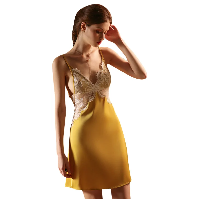 DRAIMIOR New Fancy Women Nightdress Lace Sling Backless Deep V Babydolls Sexy Lingerie for Women DR0101
DRAIMIOR New Fancy Women Nightdress Lace Sling Backless Deep V Babydolls Sexy Lingerie for Women DR0101