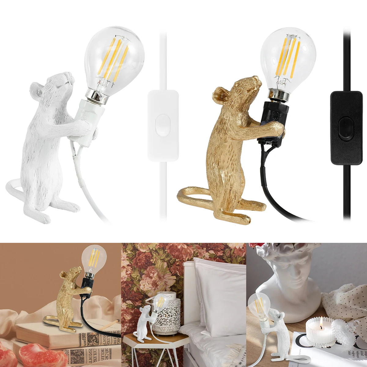 Mouse Desk Light Resin Mouse Standing LED Table Lamp USB Powered Animal Desk Lamp Funny Rat Table Light Modern Mouse Bedside
Mouse Desk Light Resin Mouse Standing LED Table Lamp USB Powered Animal Desk Lamp Funny Rat Table Light Modern Mouse Bedside
