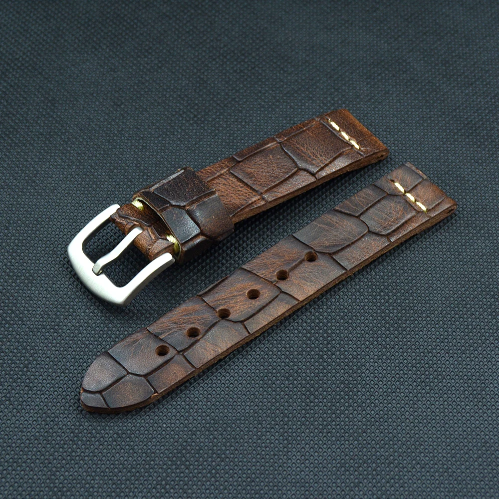 Genuine Leather Watchbands Bracelet Dark brown Cowhide Watch Strap men 18mm 19mm 20mm 21mm 22mm soft Wrist Band cracked design
Genuine Leather Watchbands Bracelet Dark brown Cowhide Watch Strap men 18mm 19mm 20mm 21mm 22mm soft Wrist Band cracked design