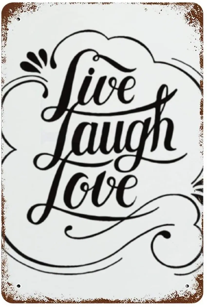 Live Laugh Love Vintage Metal Sign, Retro Tin Signs for Store, Bar, Home Decoration Retro Tin Sign for Kitchen Wall Home30X30CM
Live Laugh Love Vintage Metal Sign, Retro Tin Signs for Store, Bar, Home Decoration Retro Tin Sign for Kitchen Wall Home30X30CM