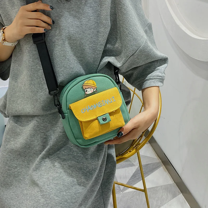 Сумка-мессенджер в японском стиле Харадзюку для девушек, модная сумочка на плечо, Корейская версия контрастных холщовых дамских сумок
Сумка-мессенджер в японском стиле Харадзюку для девушек, модная сумочка на плечо, Корейская версия контрастных холщовых дамских сумок